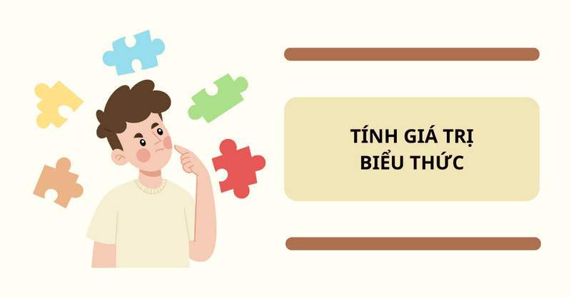 Sơ đồ minh họa các bước trong công thức tính giá trị biểu thức chuẩn xác