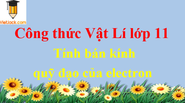 Sơ đồ minh họa quỹ đạo tròn của hạt điện tích trong từ trường đều, thể hiện lực Lorentz và bán kính quỹ đạo
