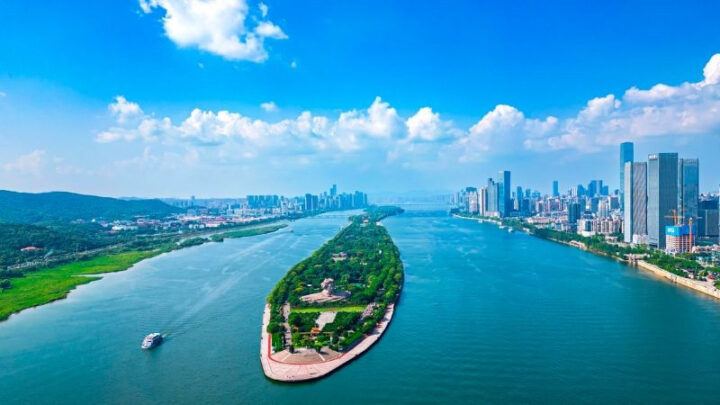 Thành phố Trường Sa, thủ phủ của Hồ Nam, một phần quan trọng của diện tích tỉnh Hồ Nam Trung Quốc