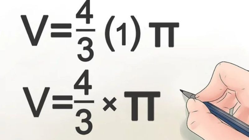 Thay giá trị r^3 vào công thức
