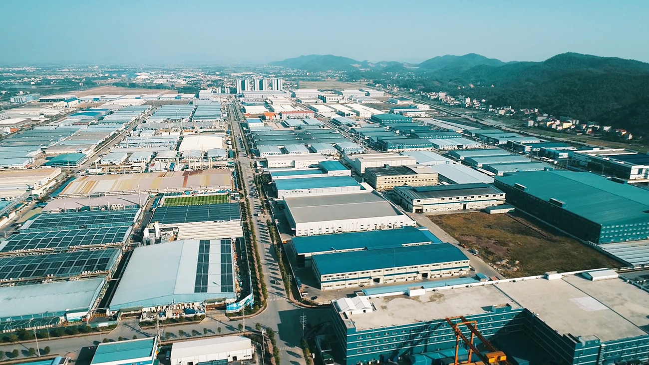 Tỉnh Bắc Giang có nhiều KCN lớn, góp phần thúc đẩy kinh tế phát triển