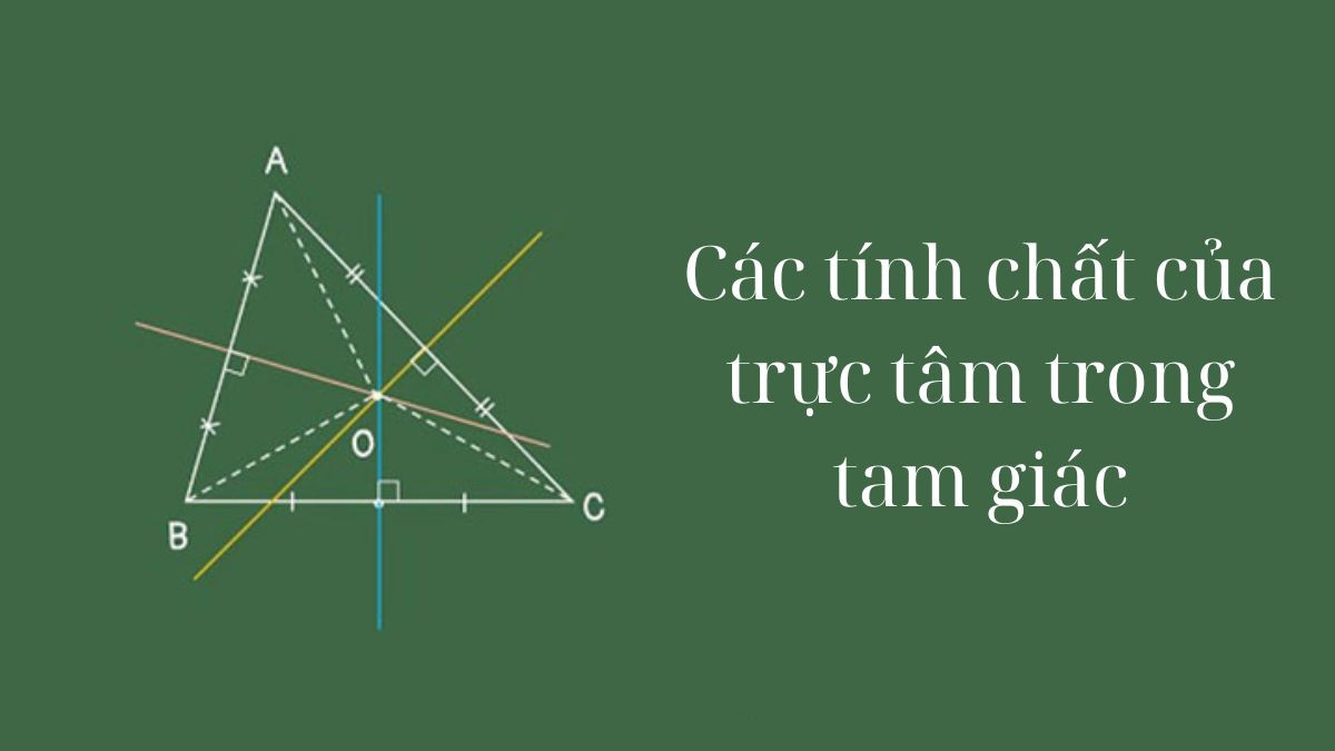 tính chất trực tâm tam giác cần nắm rõ