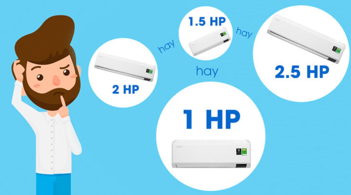 Tính công suất điều hoà theo diện tích phòng
