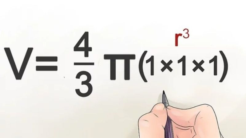 Tính lũy thừa ba của bán kính