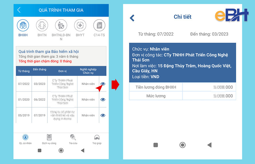 Tính thời gian đóng BHXH 1 lần trên VssID