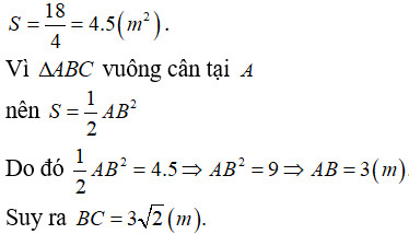 Tính toán diện tích đáy của hình lăng trụ từ thể tích và chiều cao