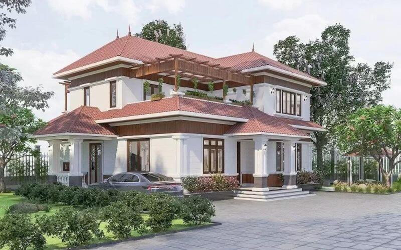 Tính toán diện tích xây dựng nhà 2 tầng theo tổng số tuổi