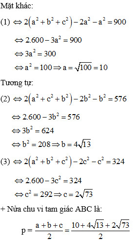 Ví dụ 3: Tính a^2+b^2+c^2 và các bước giải