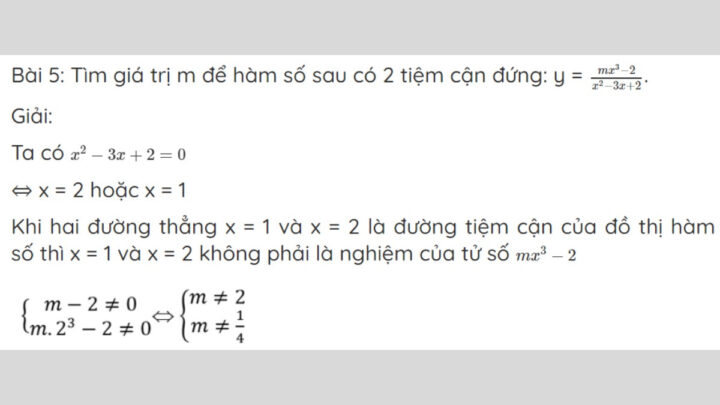 Ví dụ minh họa về cách tìm tiệm cận ngang