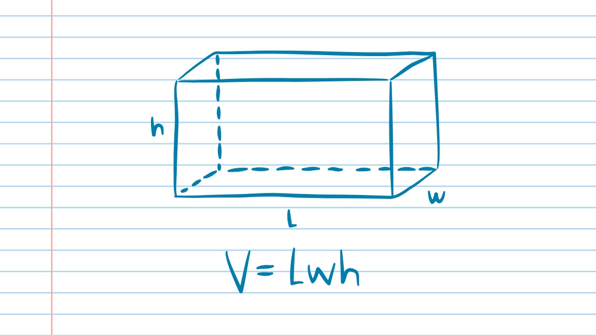 Ví dụ về công thức thể tích khối lăng trụ chữ nhật