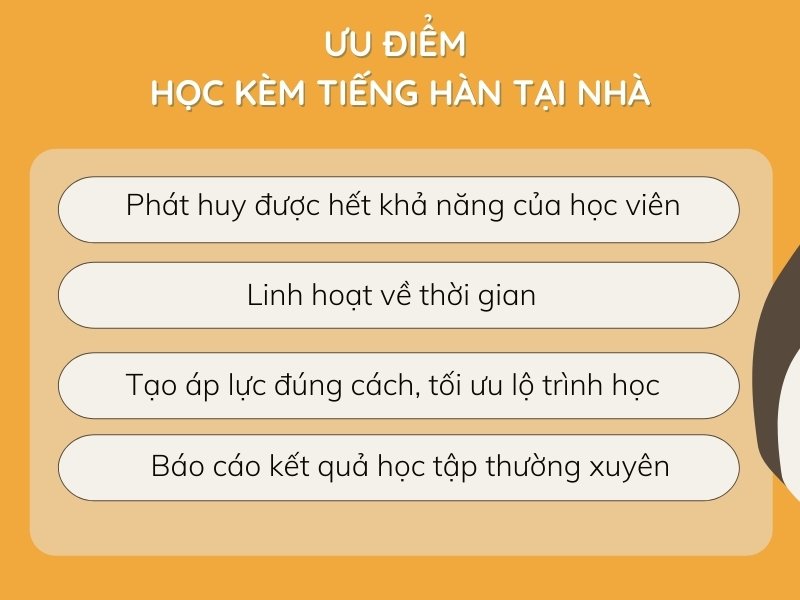 Ưu điểm học kèm tiếng Hàn Ưu điểm học kèm tiếng Hàn