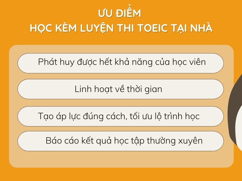 Ưu điểm của học kèm toeic tại nhà Ưu điểm của học kèm toeic tại nhà